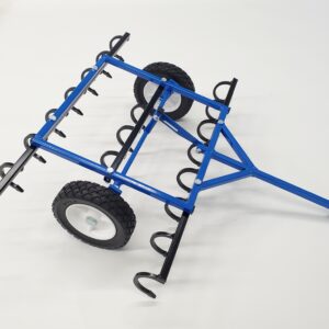 Pedal Tractor Field Cultivator Attachment Blue